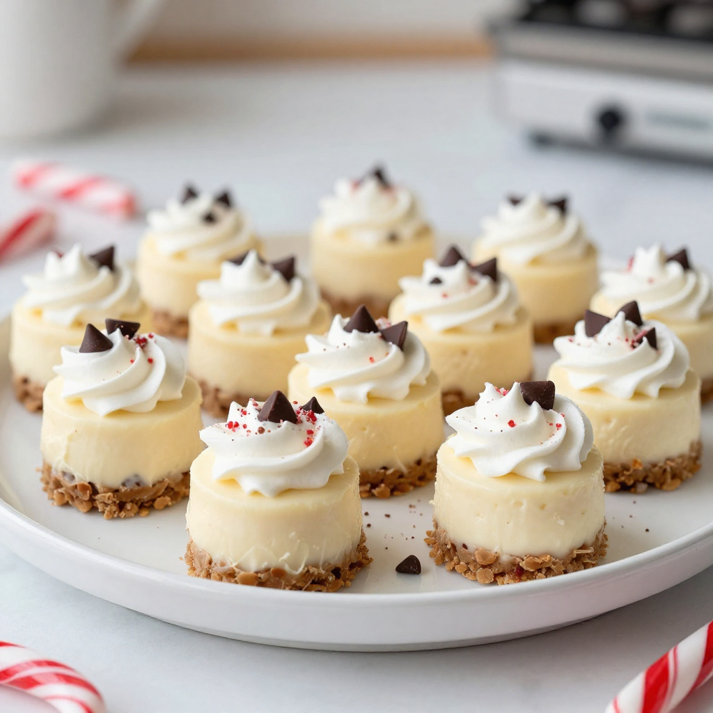 Mini Peppermint Cheesecake Bites Tasty Dessert Treat