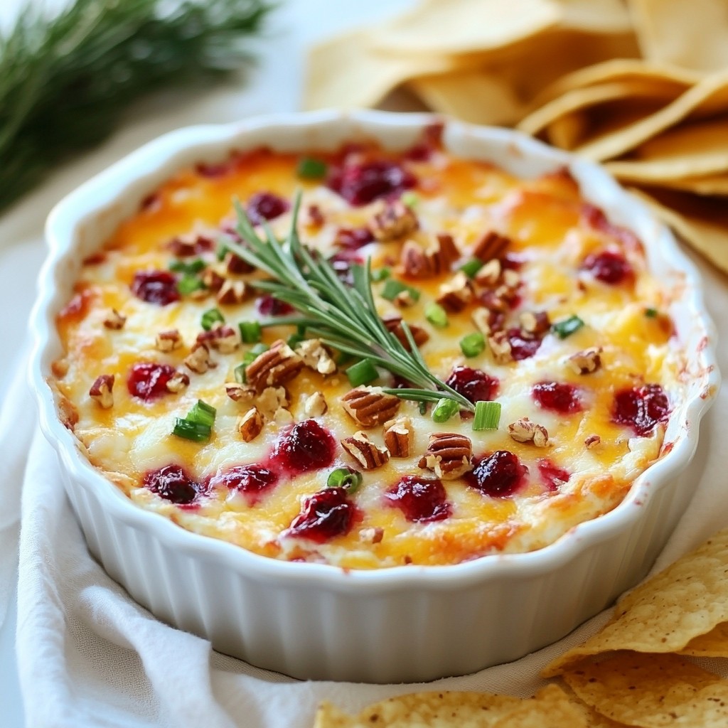 Baked Cranberry Cream Cheese Dip Easy Party Treat