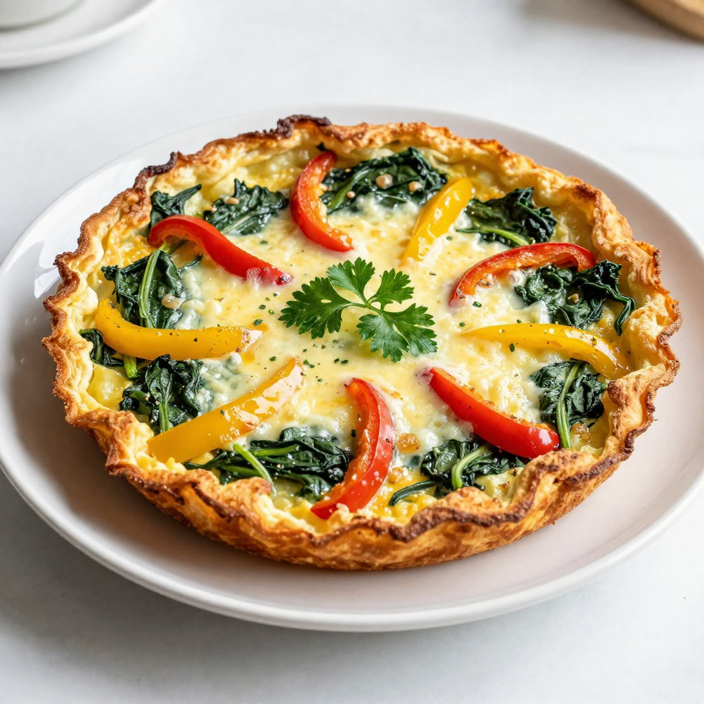 Potato Pepper Spinach Frittata Hearty and Delicious Meal