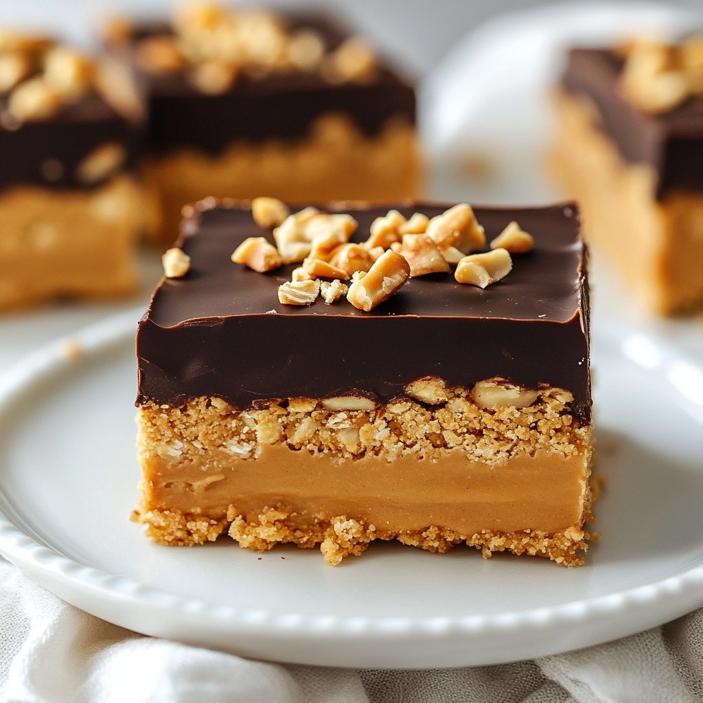 No-Bake Peanut Butter Bars Easy and Delicious Treat