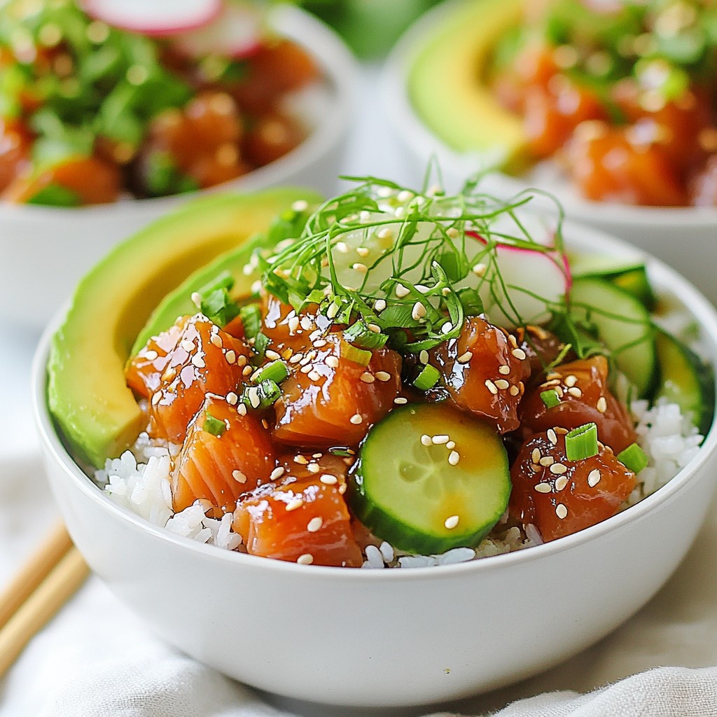 Spicy Tuna Poke Bowls Tasty and Fresh Delight