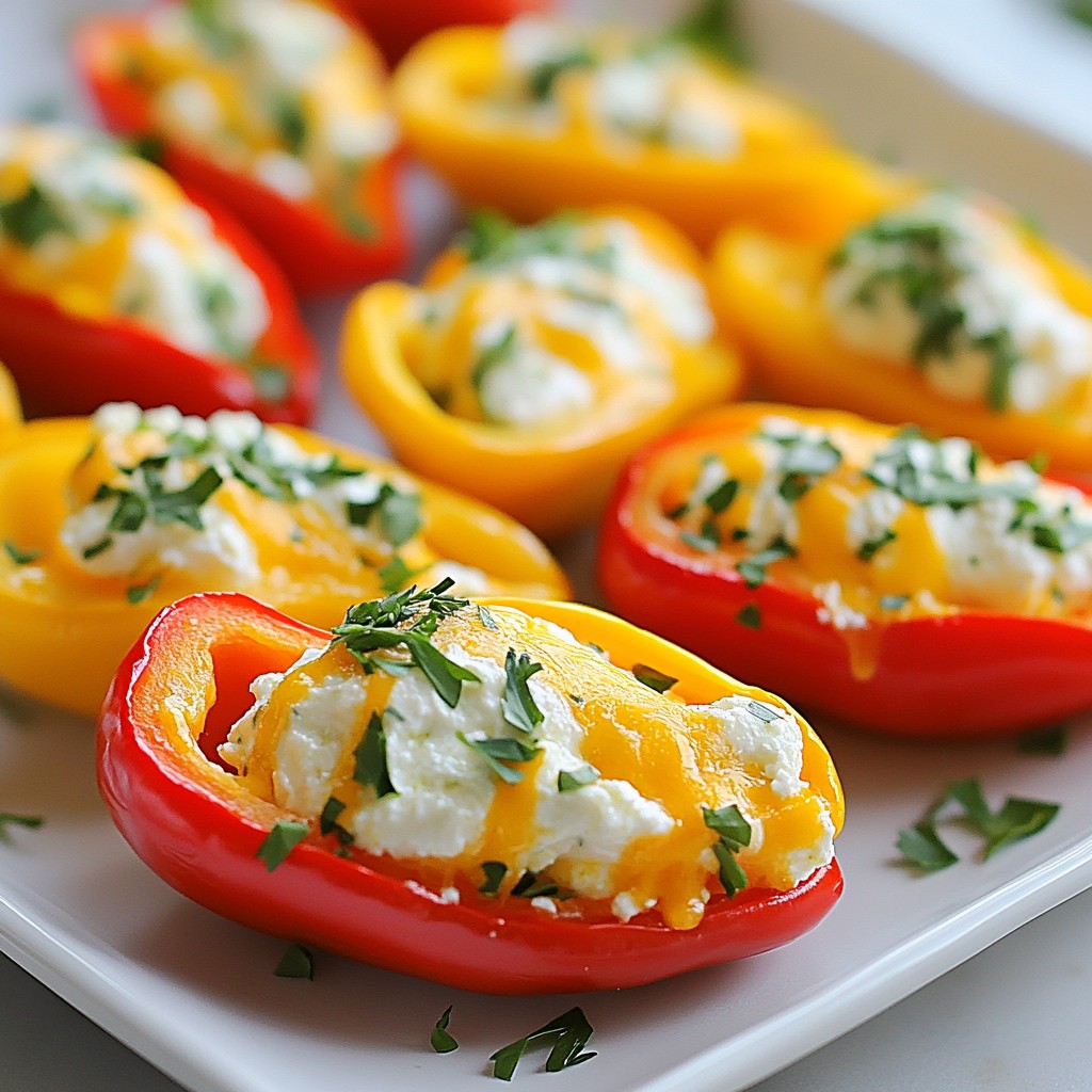 Cheese Stuffed Mini Peppers Easy and Flavorful Snack