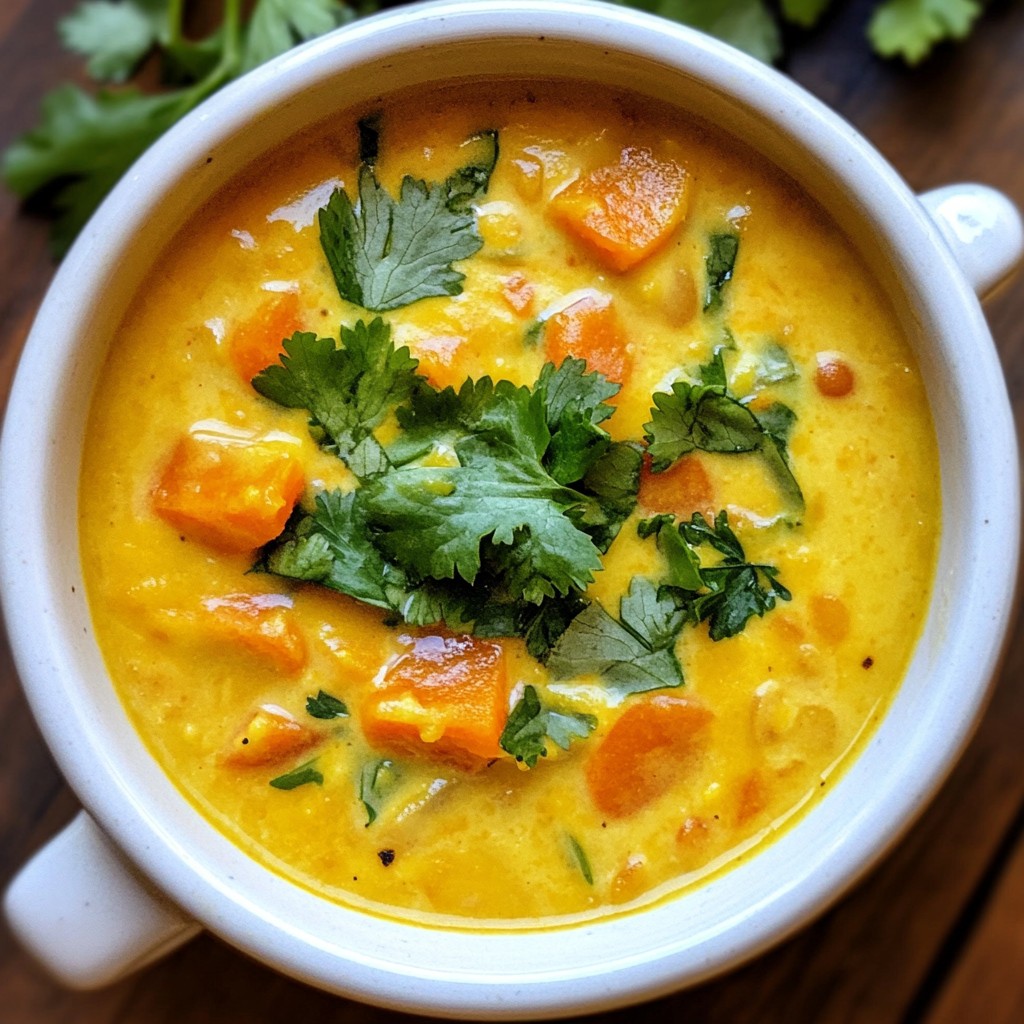 Creamy Carrot Red Lentil Soup Healthy and Simple Dish