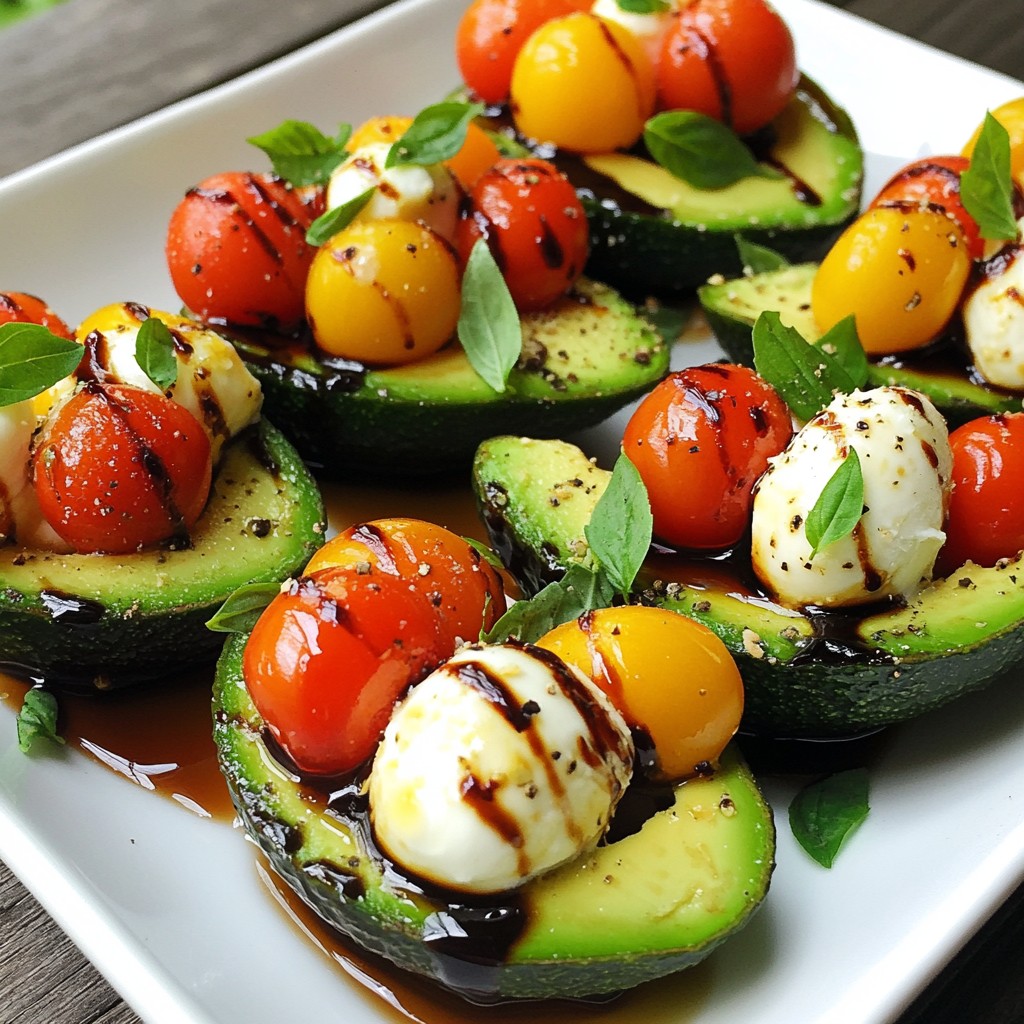 Caprese Stuffed Avocados Flavorful and Fresh Dish