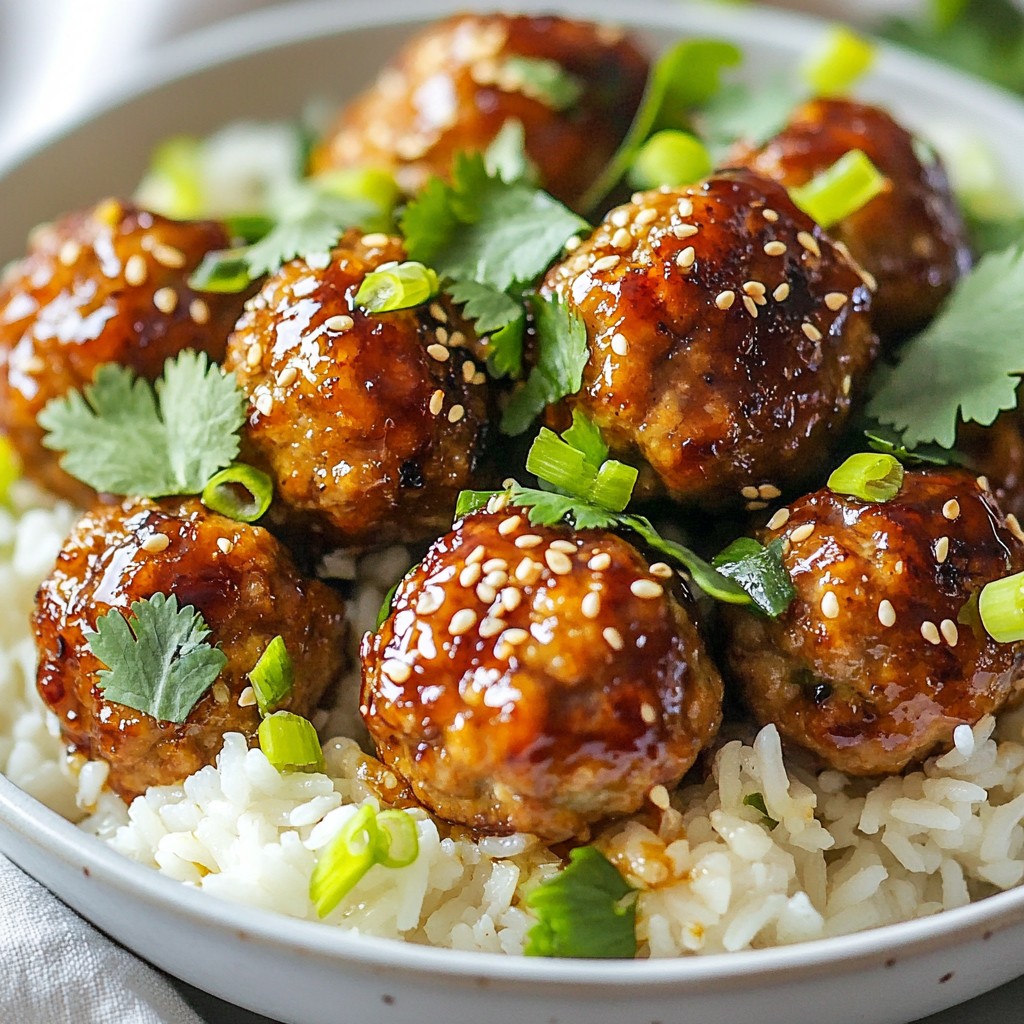 Teriyaki Turkey Meatballs Flavorful and Easy Recipe