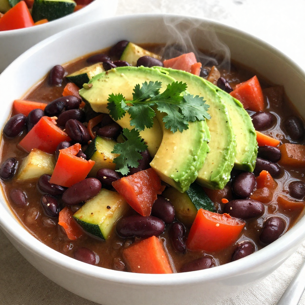 Vegetarian Crockpot Chili Hearty and Flavorful Dish