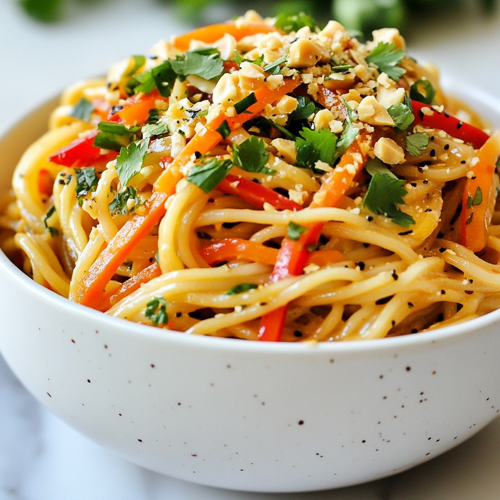 Spicy Thai Peanut Noodles Easy and Flavorful Recipe
