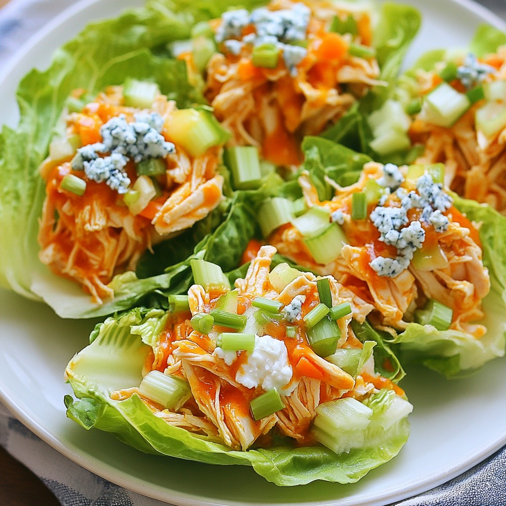 Buffalo Chicken Lettuce Wraps Flavorful and Healthy Meal