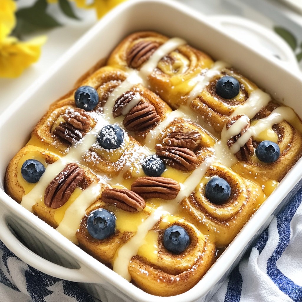 Cinnamon Roll French Toast Bake Delightful Breakfast Dish