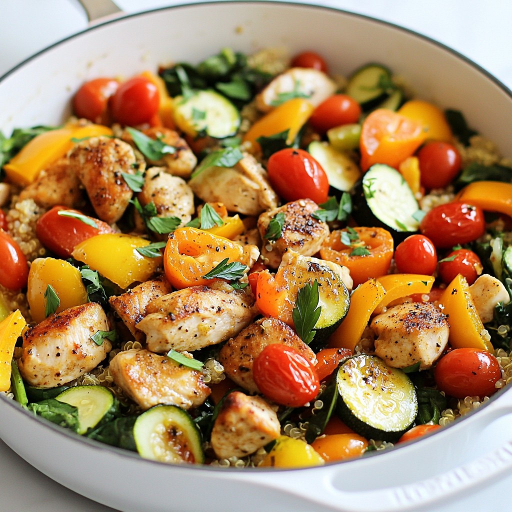 One-Pot Chicken Veggie Skillet Simple Weeknight Meal