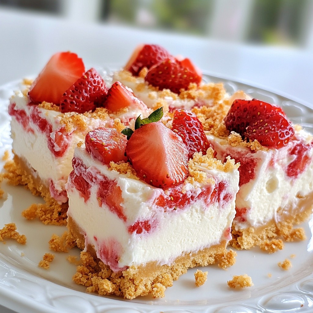 Strawberry Crunch Cheesecake Chunks Delightful Treat