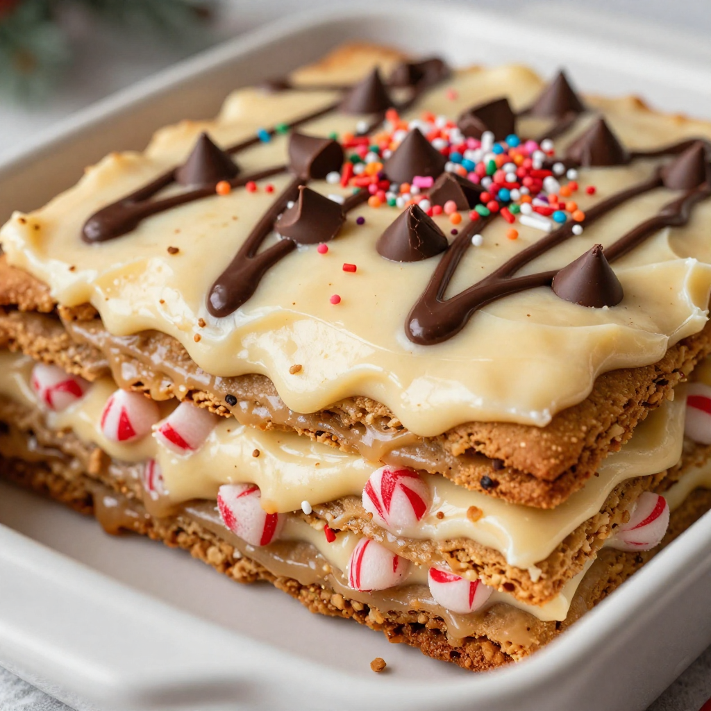 Christmas Cookie Lasagna Festive and Fun Dessert Treat