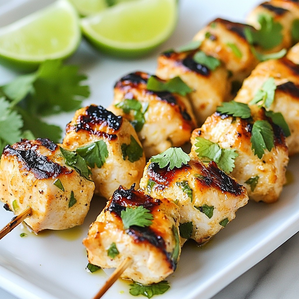 Coconut Lime Chicken Skewers Flavorful Grilling Recipe