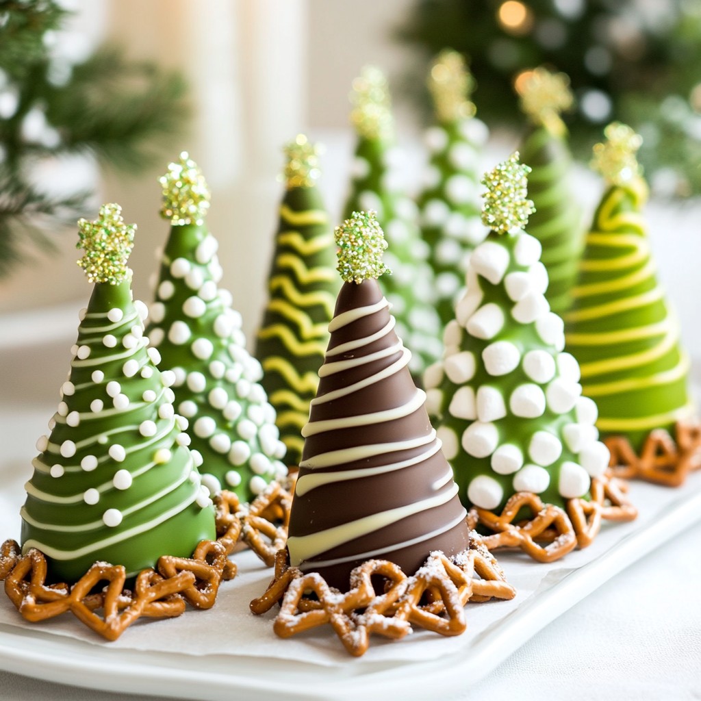 Christmas Chocolate Trees Delightful Holiday Treats
