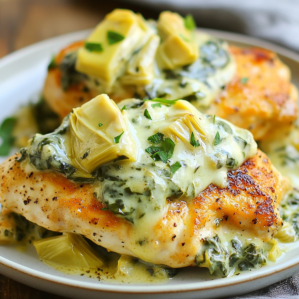 Spinach Artichoke Chicken Skillet Flavorful Delight