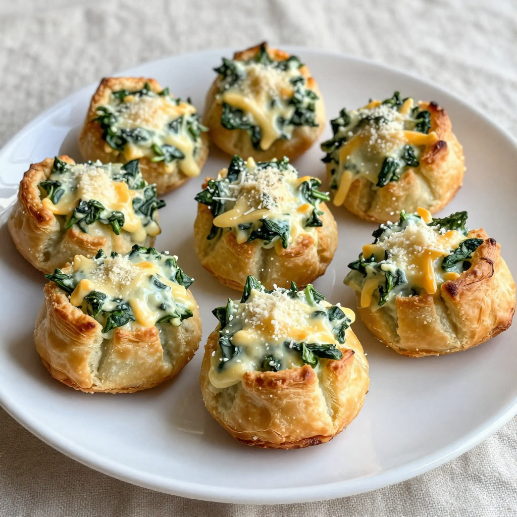 Cheesy Spinach Dip Bites Flavorful Party Snack