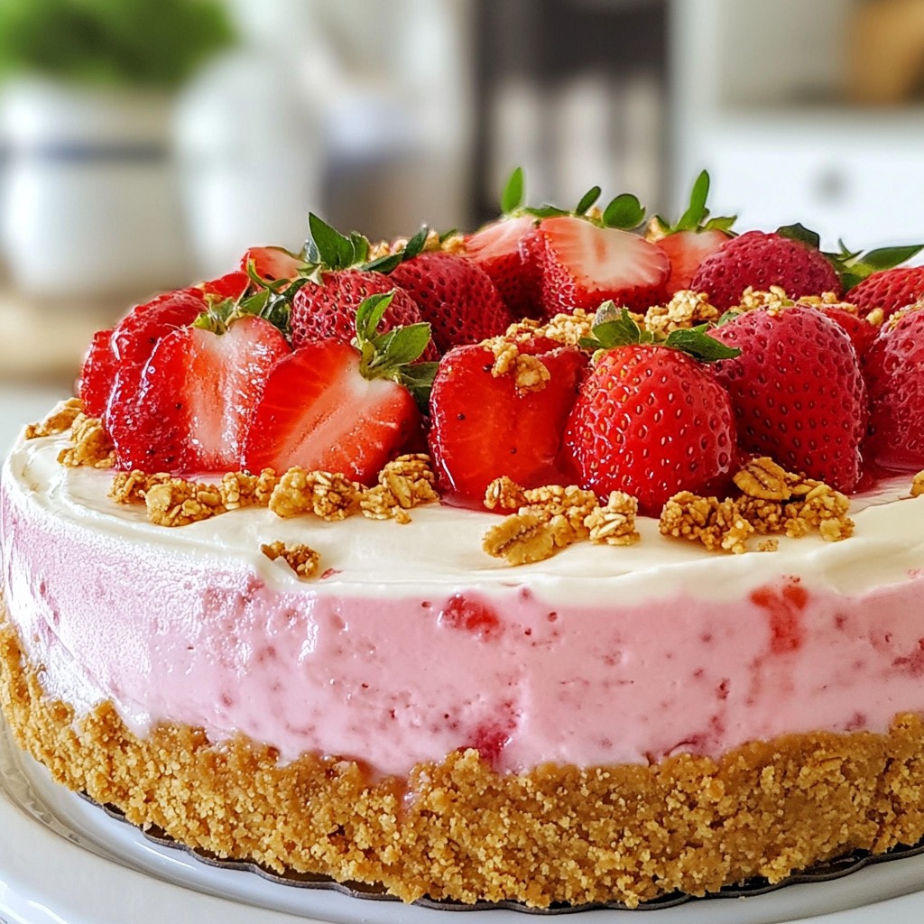 Strawberry Crunch Cheesecake Irresistible Dessert Recipe