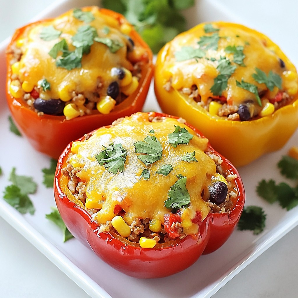 Cheesy Taco Stuffed Peppers Flavorful and Easy Meal