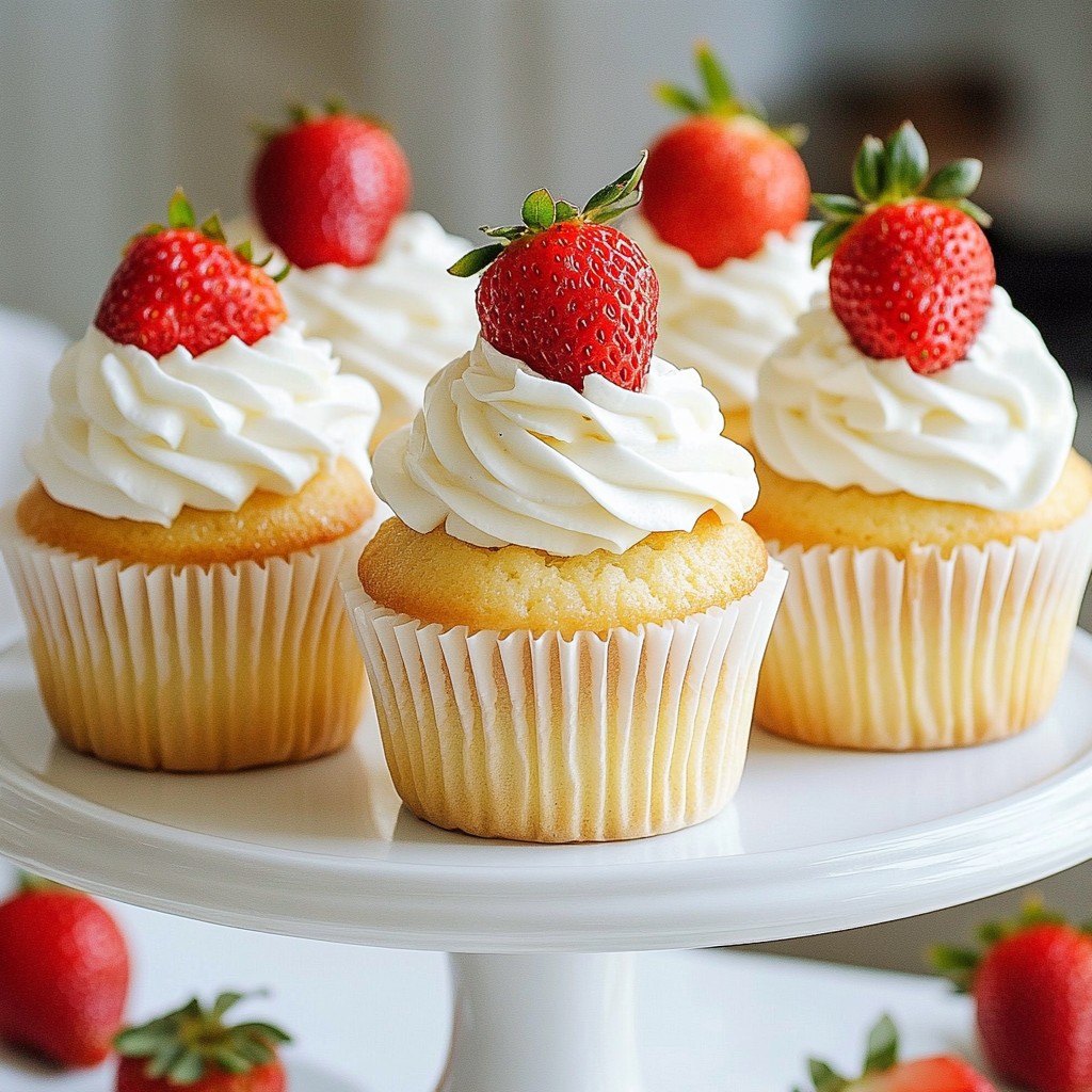 Strawberry Shortcake Cupcakes Tasty Summer Delight