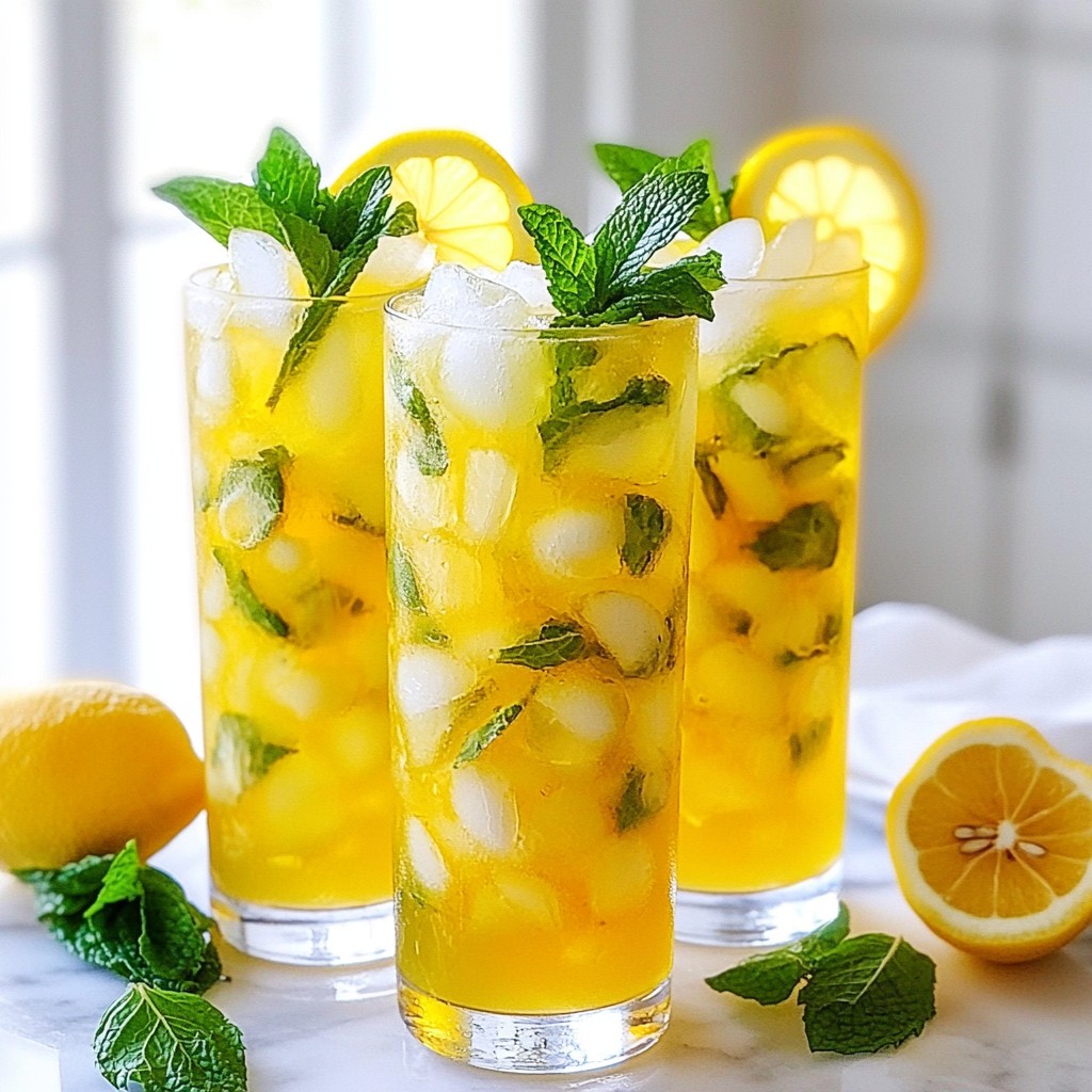 Sparkling Limoncello Cocktail Refreshing Summer Drink