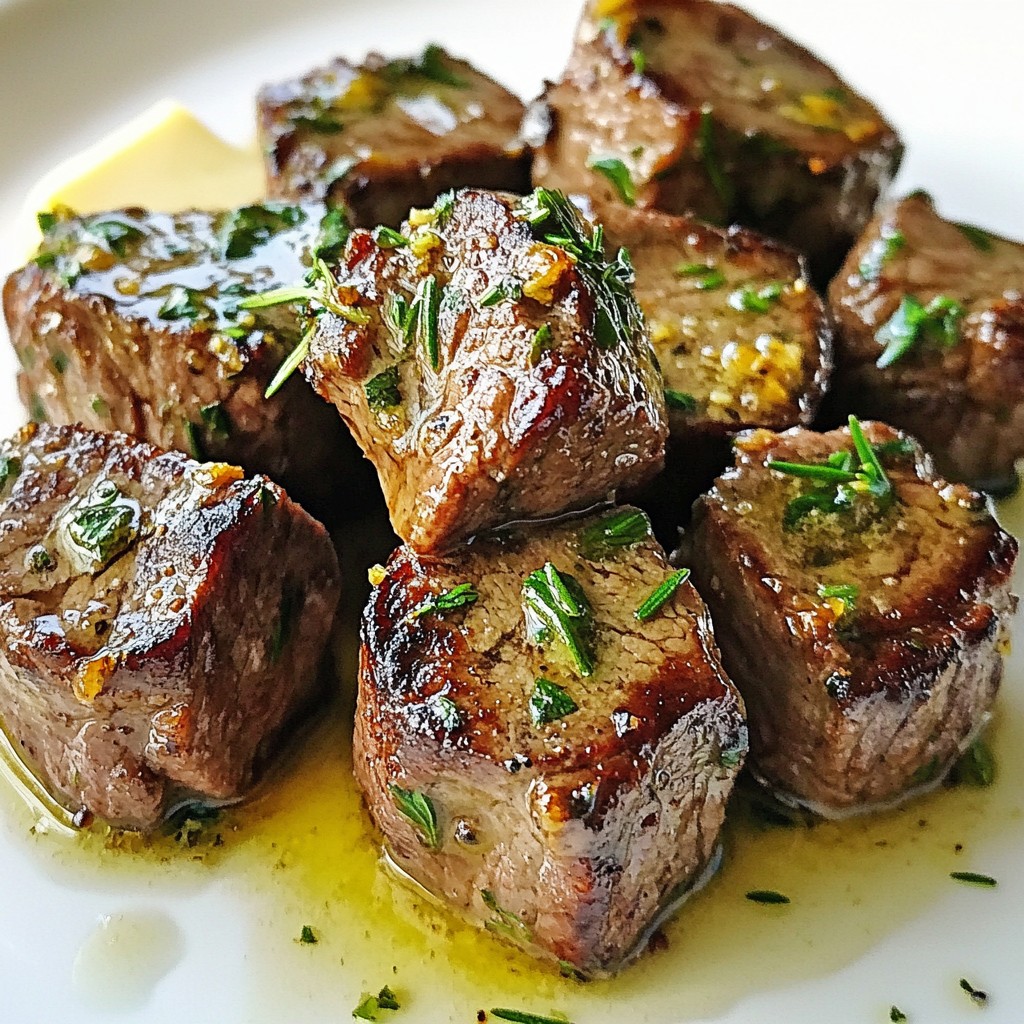 Garlic Butter Steak Bites Savory and Tender Meal