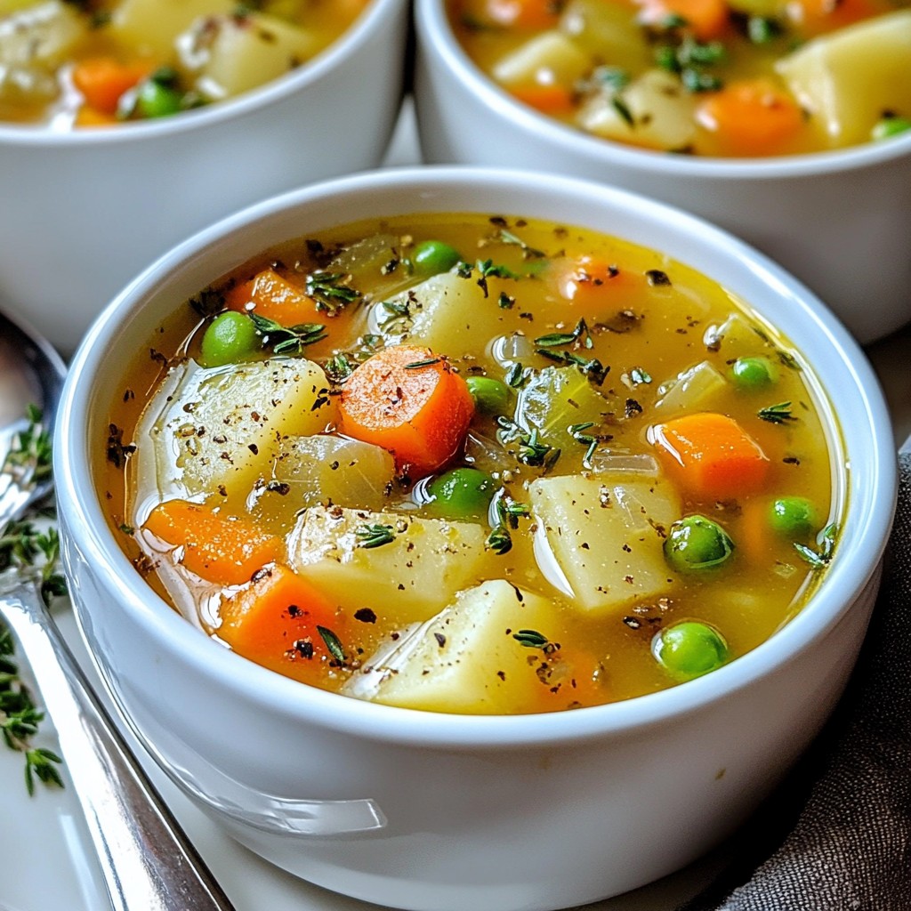 Savory Veggie Pot Pie Soup Cozy and Comforting Meal