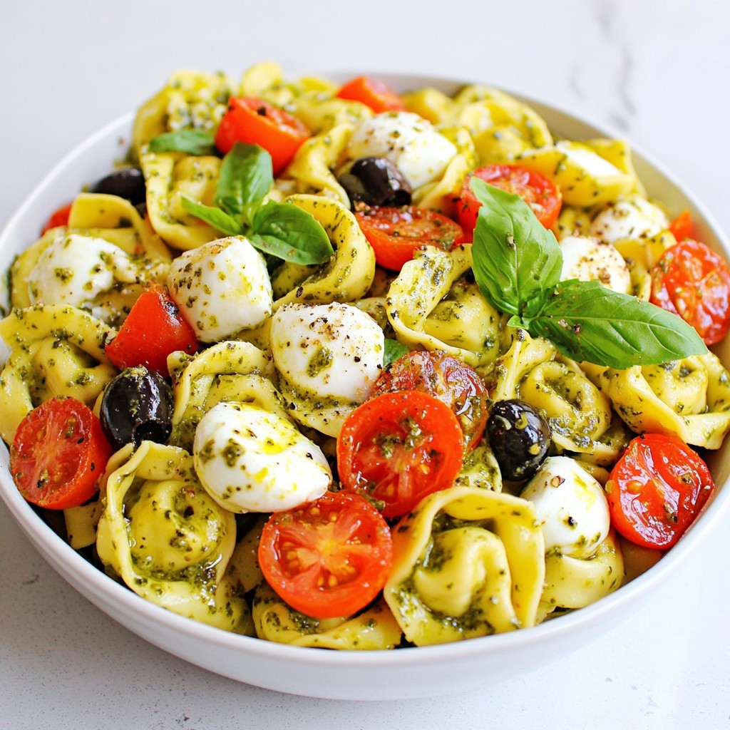 Creamy Pesto Tortellini Salad Fresh and Flavorful Meal