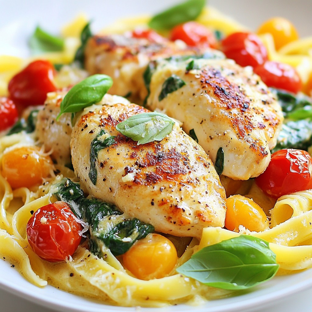 One-Pot Creamy Tuscan Chicken Simple and Savory Dish