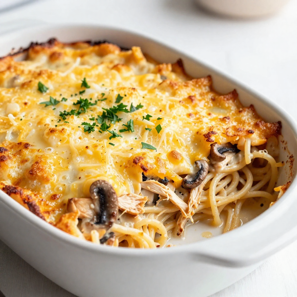 Chicken Tetrazzini Bake Flavorful and Simple Dish