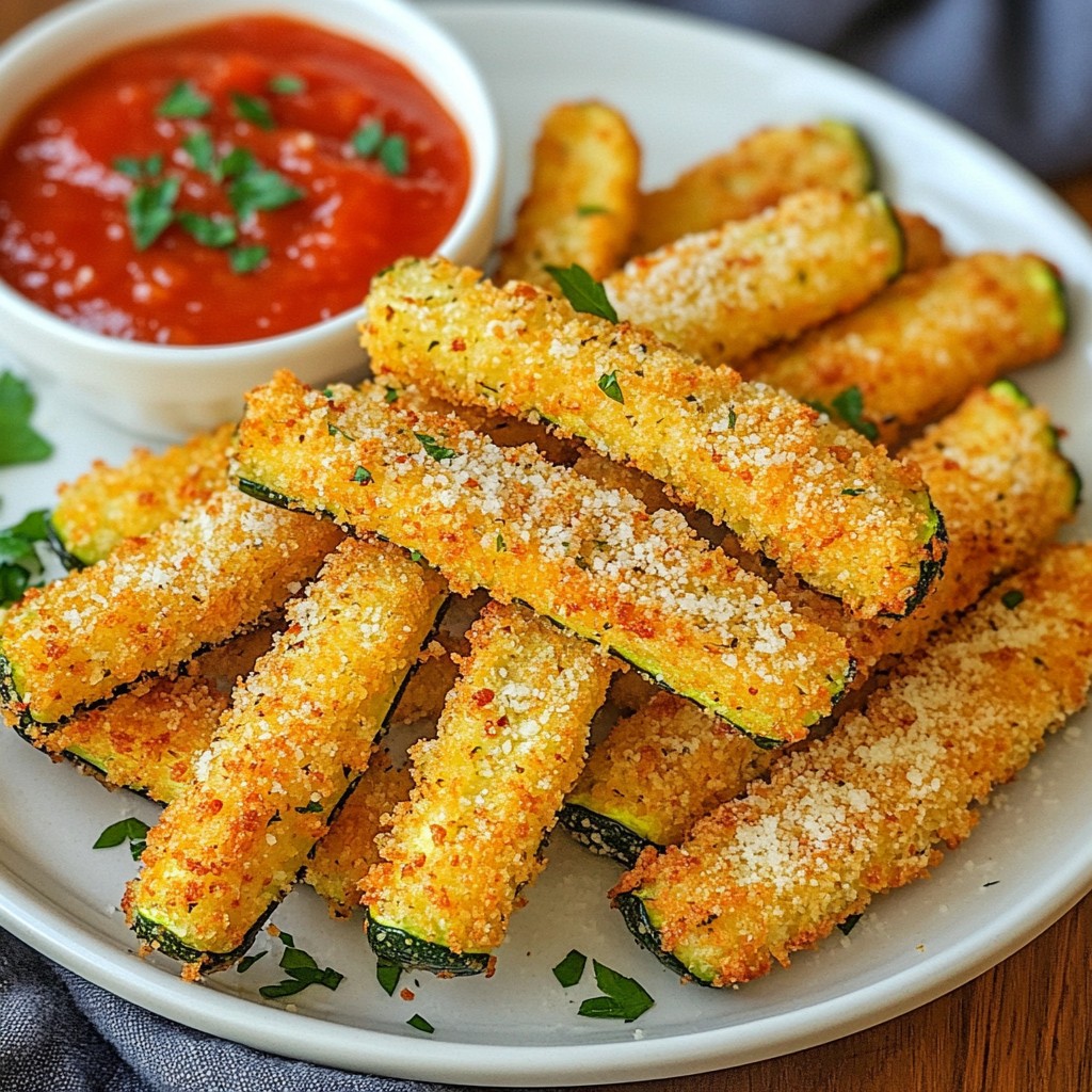 Air Fryer Parmesan Zucchini Fries Crisp and Tasty Snack