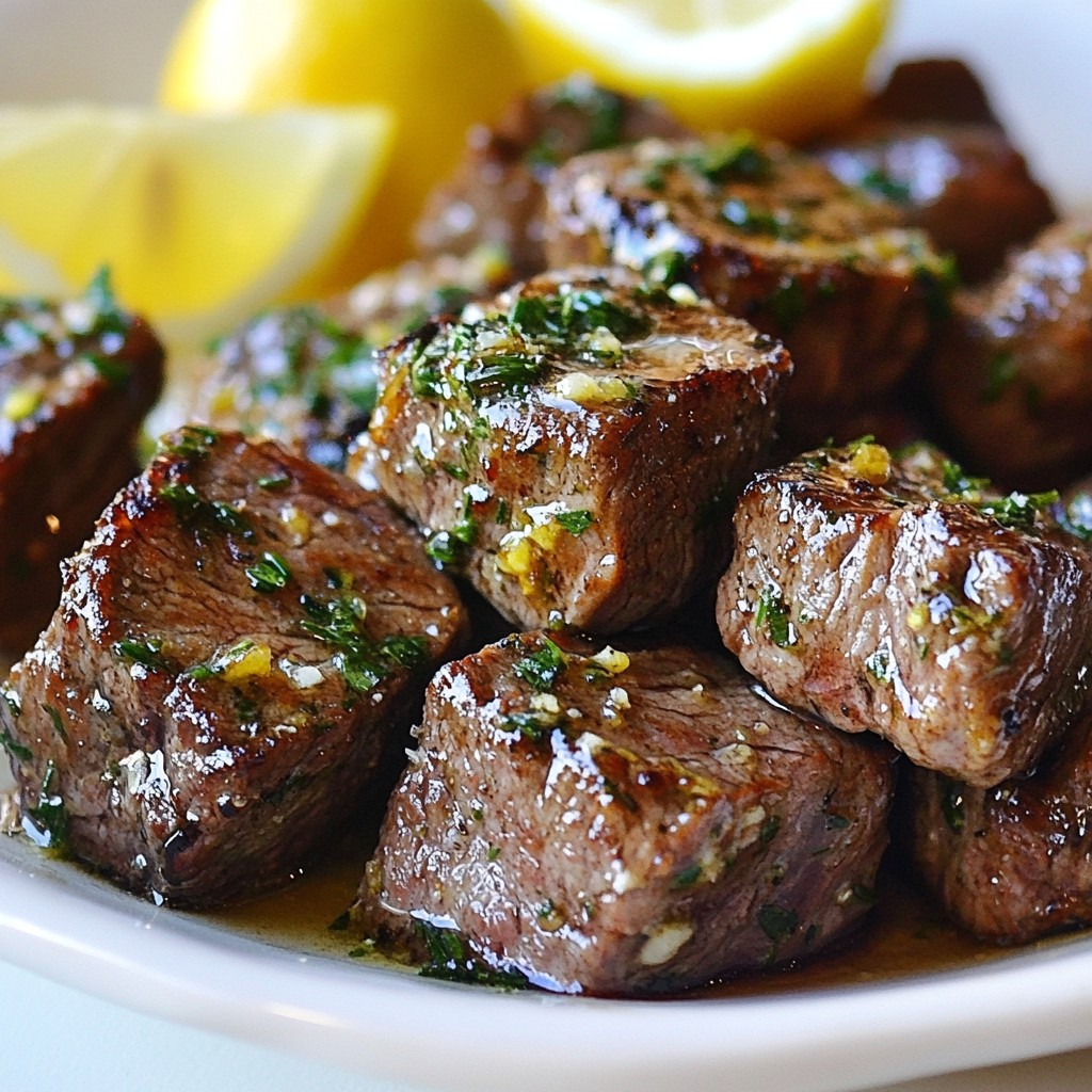 Garlic Herb Butter Steak Bites Savory and Simple Treat