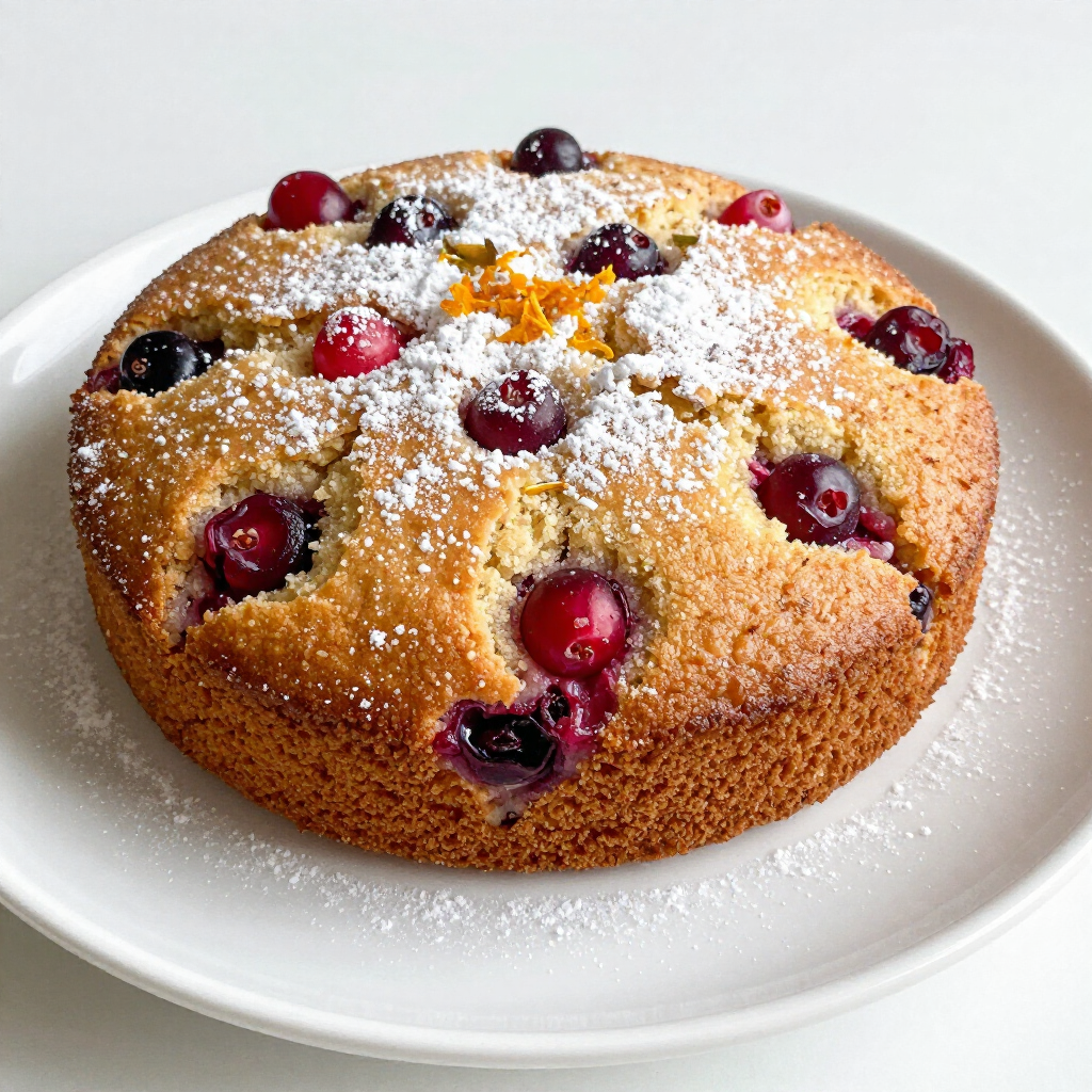 Cranberry Orange Breakfast Cake Tasty Morning Treat
