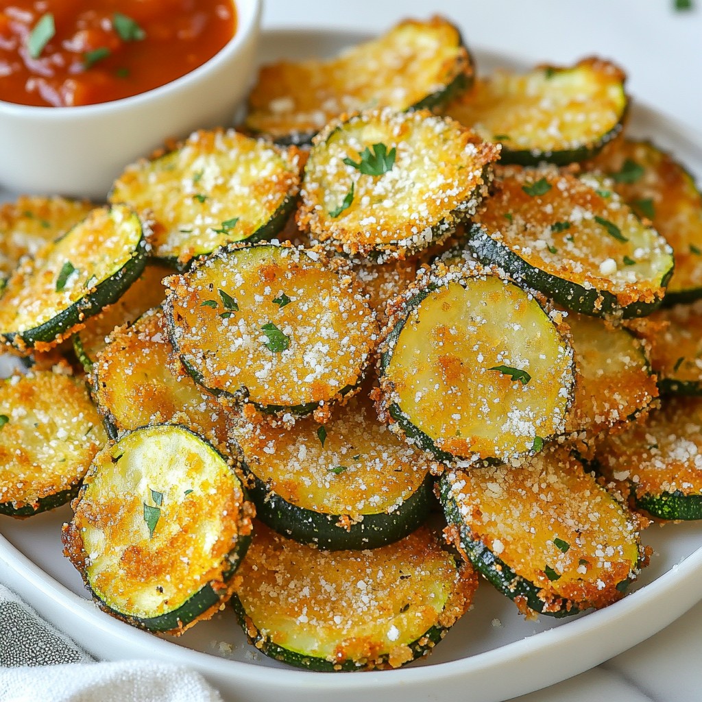 Air Fryer Parmesan Zucchini Chips Crispy Snack Delight