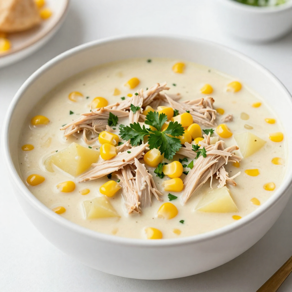 Crockpot Chicken Corn Chowder Hearty and Simple Meal