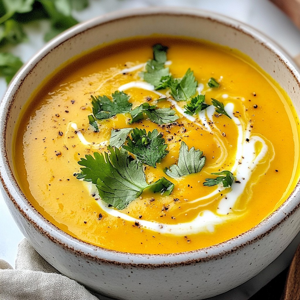 Cozy Carrot Ginger Soup Simple and Flavorful Recipe