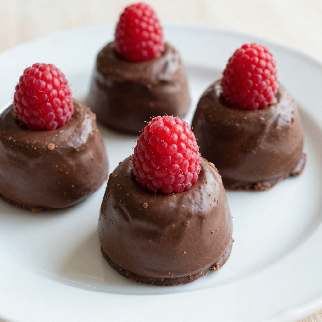 Chocolate Raspberry Mousse Bites Delightful Dessert Treat