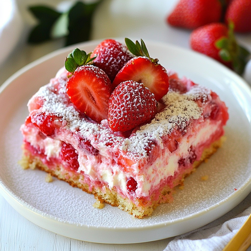 Strawberry Earthquake Cake Delightful and Easy Recipe
