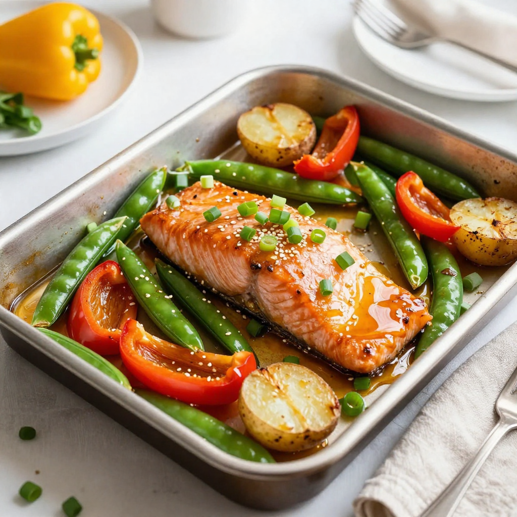 Sheet Pan Honey Garlic Salmon Flavorful and Easy Meal