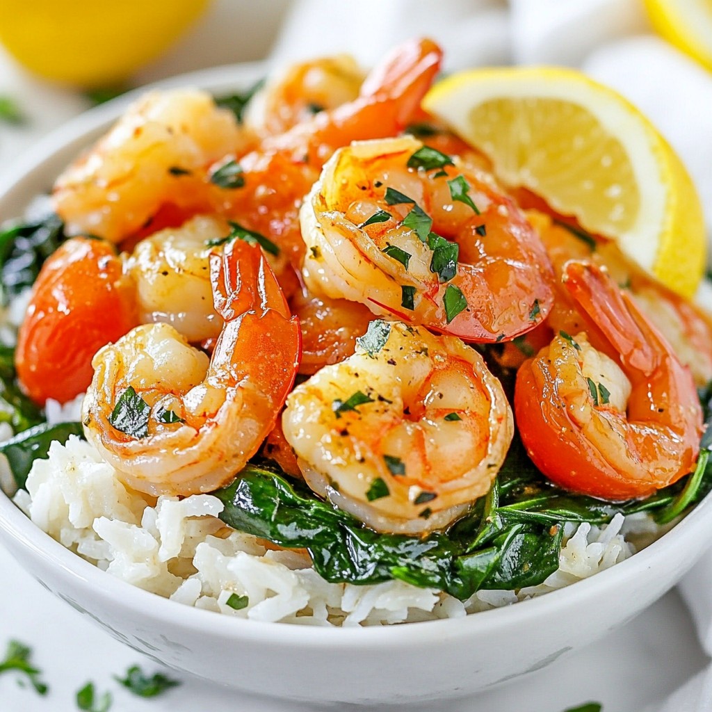 Creamy Garlic Butter Shrimp Bowls Tasty and Easy Meal