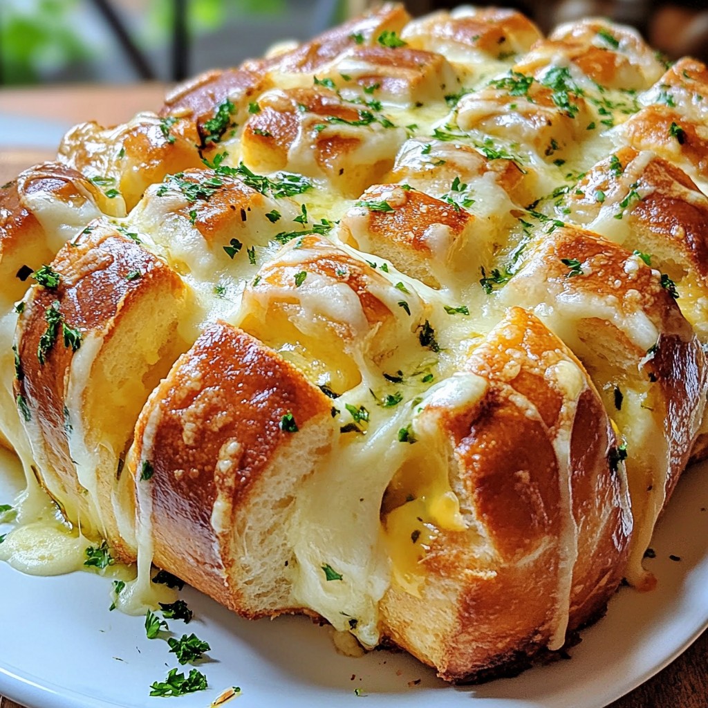 Cheesy Garlic Pull-Apart Bread Easy and Tasty Recipe