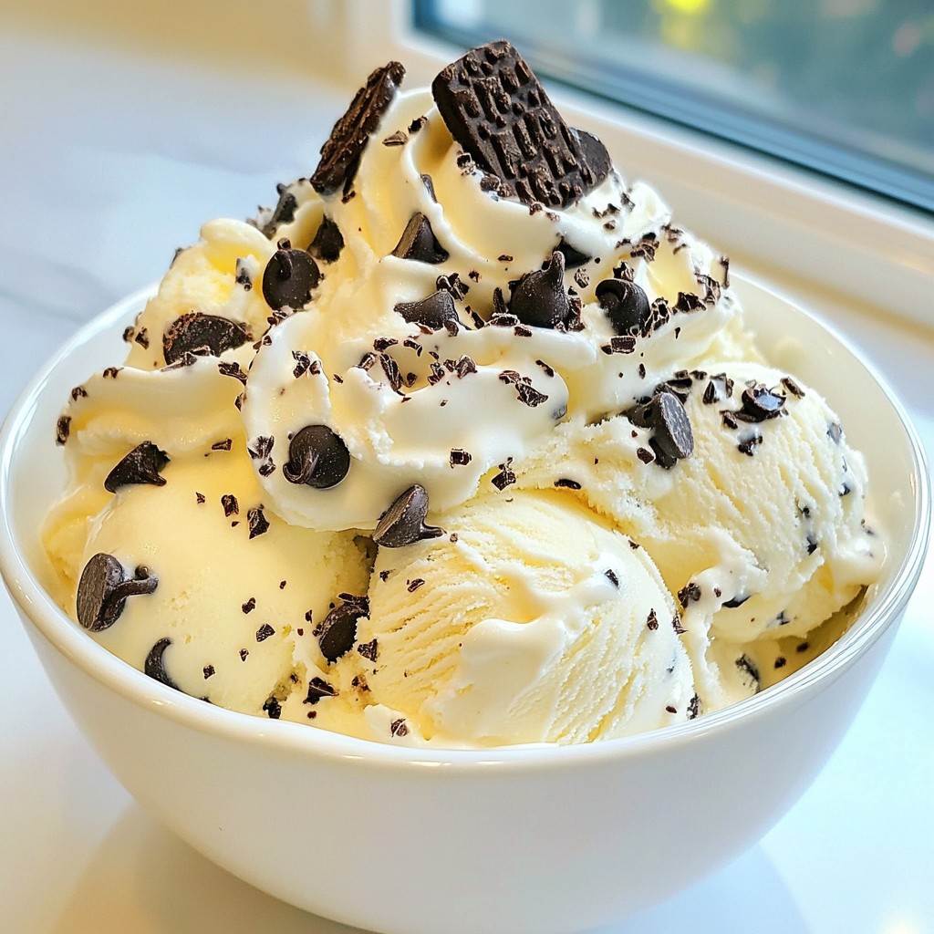 No-Churn Cookies and Cream Ice Cream Delight